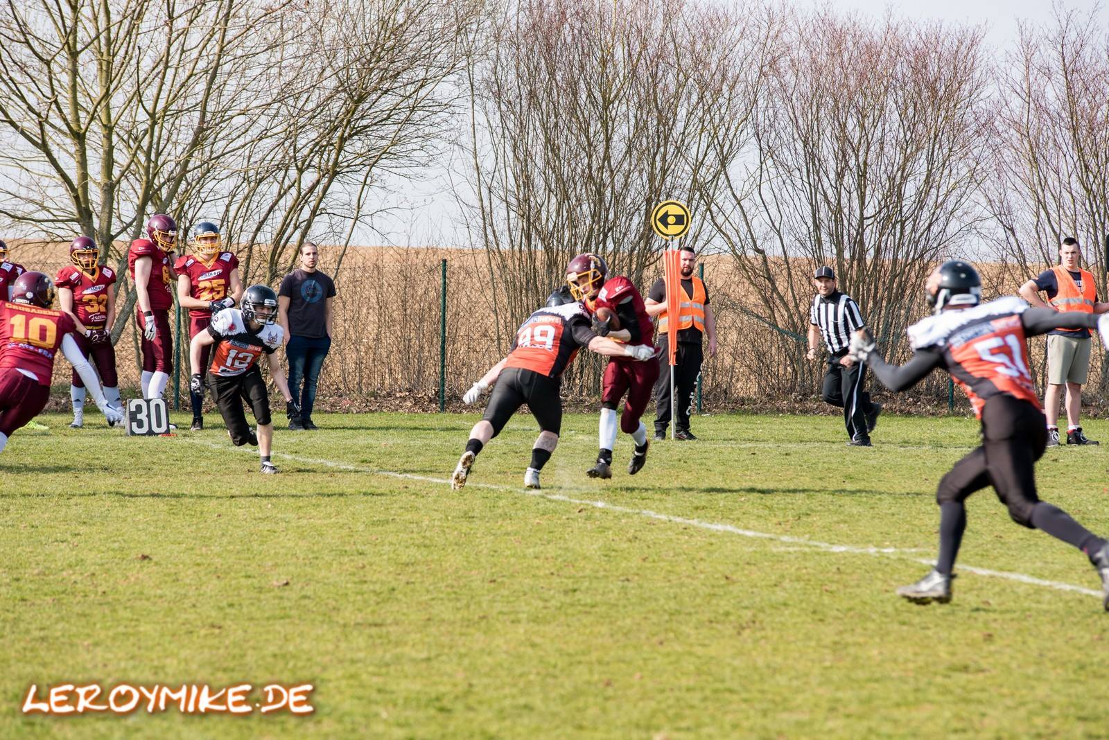 Freundschaftsspiel Fulda Saints R sselsheim Crusaders Mike Kedmenec 