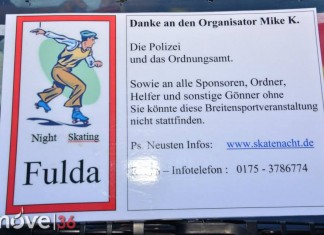 Skatenacht Fulda bei bestem Skater-Wetter 168 Teilnehmer